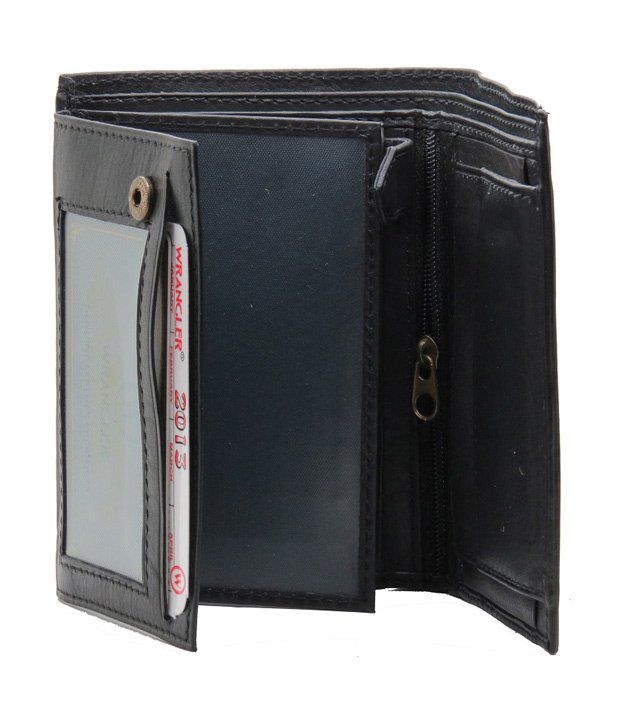 Wrangler Genuine Leather Black Wallet For Men: Buy Online at Low Price in India - Snapdeal
