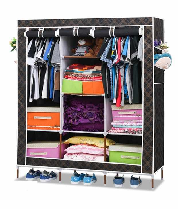  Cloth Wardrobe  Black Buy Online at Best Price in India 