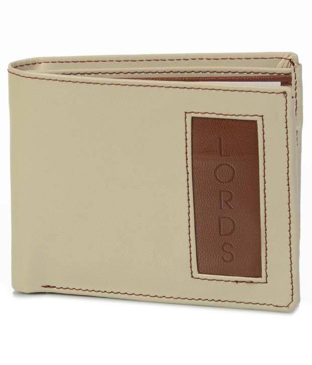 Lords Appealing OffWhite & Brown Men's Regular Wallet Buy Online at