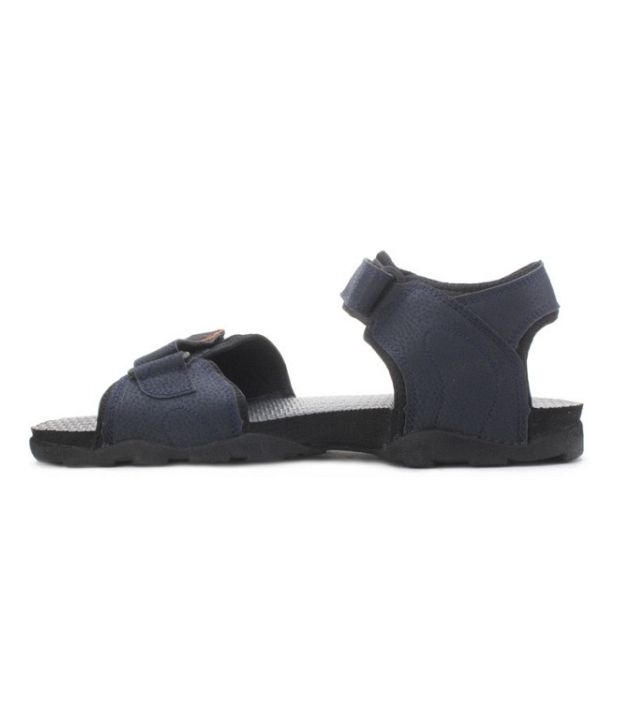 sparx navy blue orange sandals