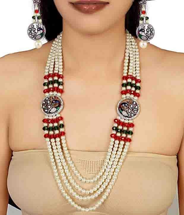 snapdeal pearl necklace