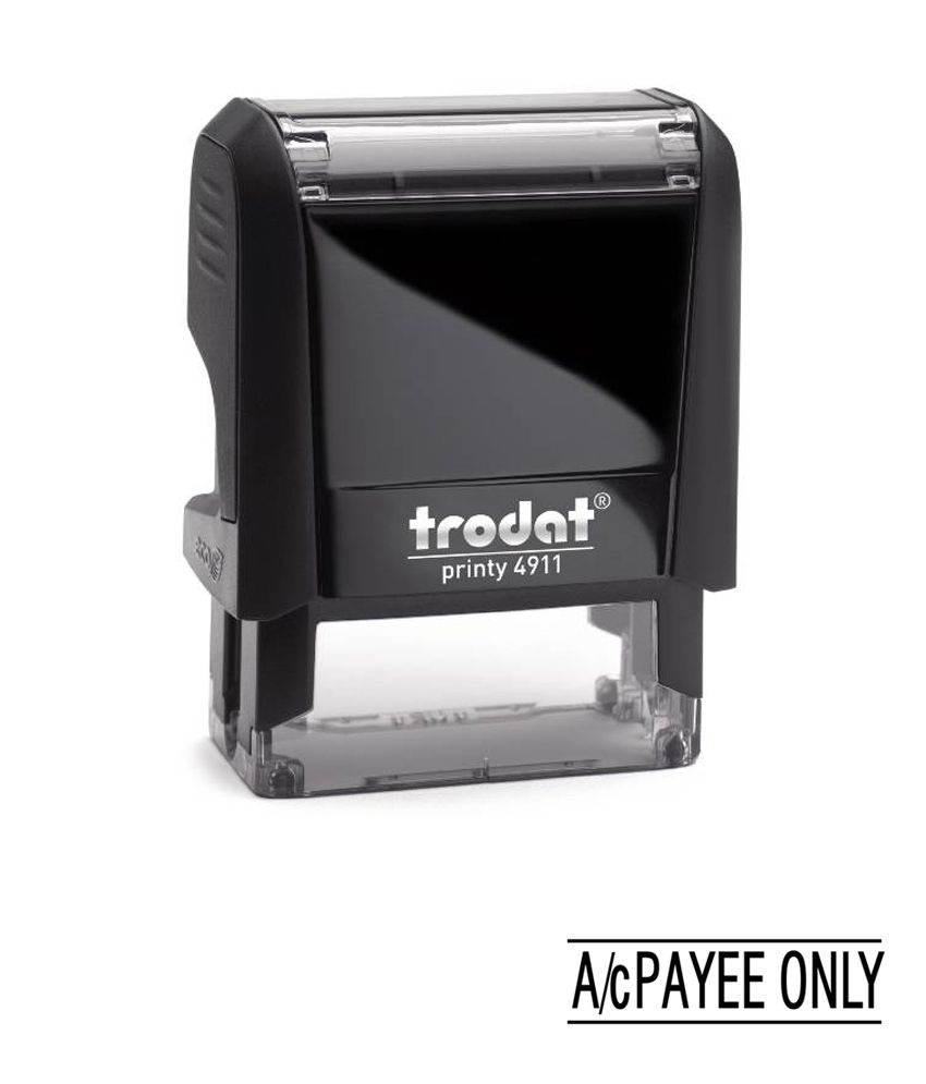     			Trodat S-printy A/c PAYEE ONLY  Stamps