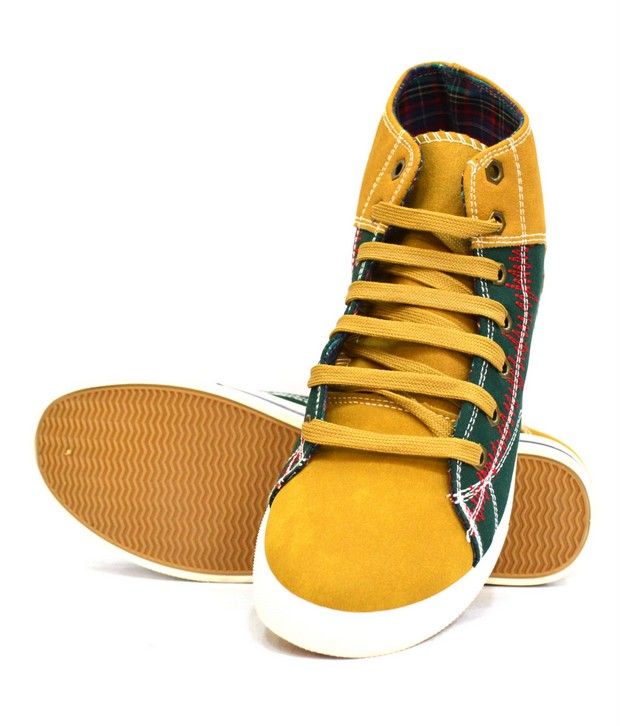 tan canvas shoes