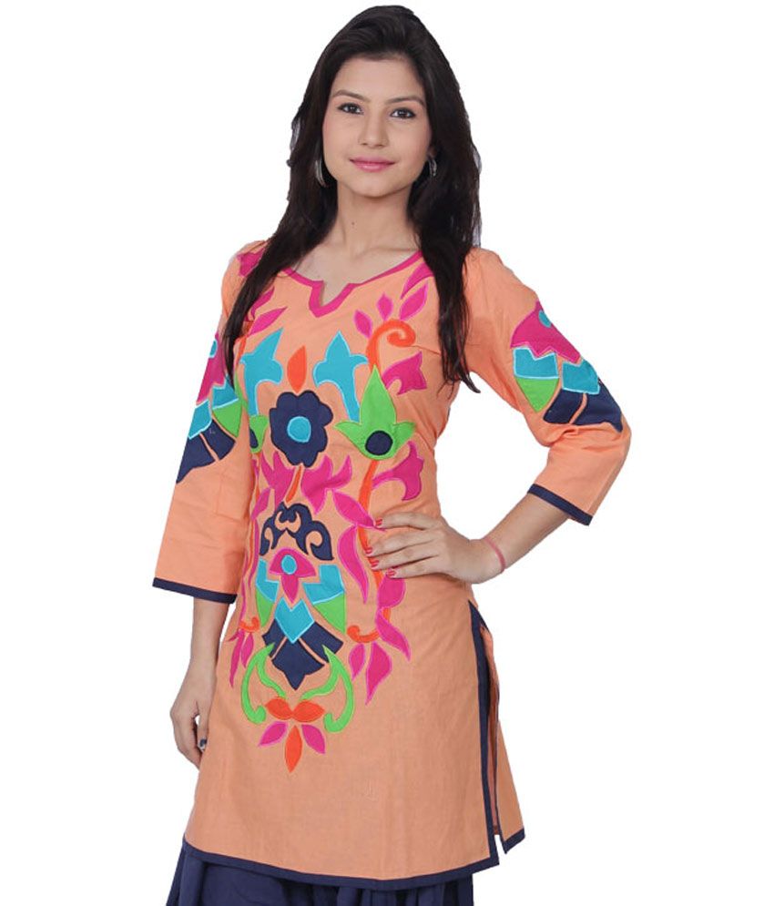 applique work kurtis