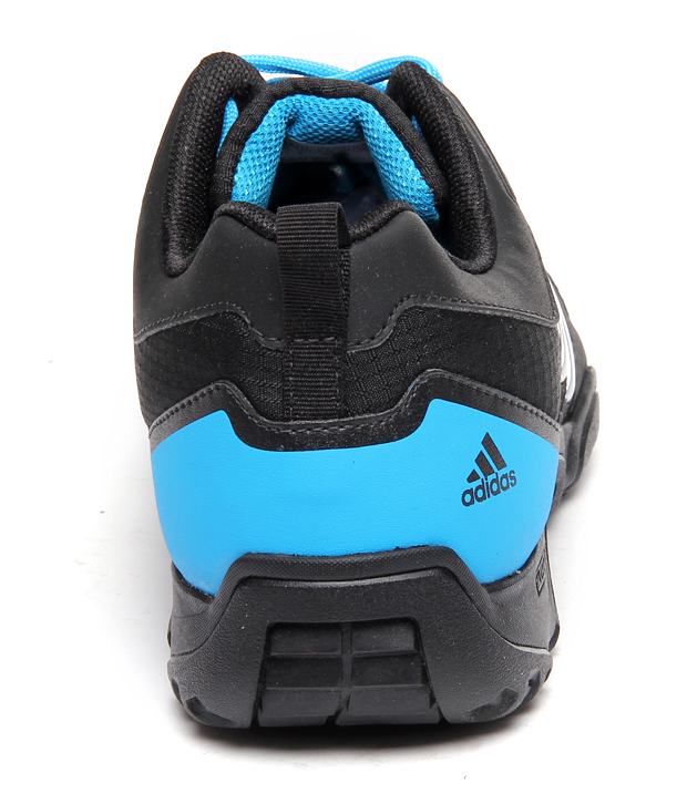 adidas black blue shoes
