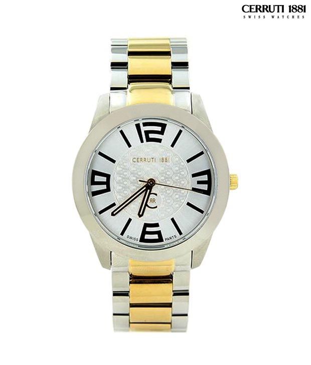 Cerruti Two Tone Swiss Watch - Buy Cerruti Two Tone Swiss Watch Online ...