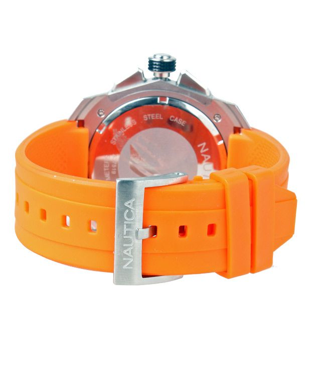 Nautica Classy Orange Strap Watch - Buy Nautica Classy Orange Strap ...