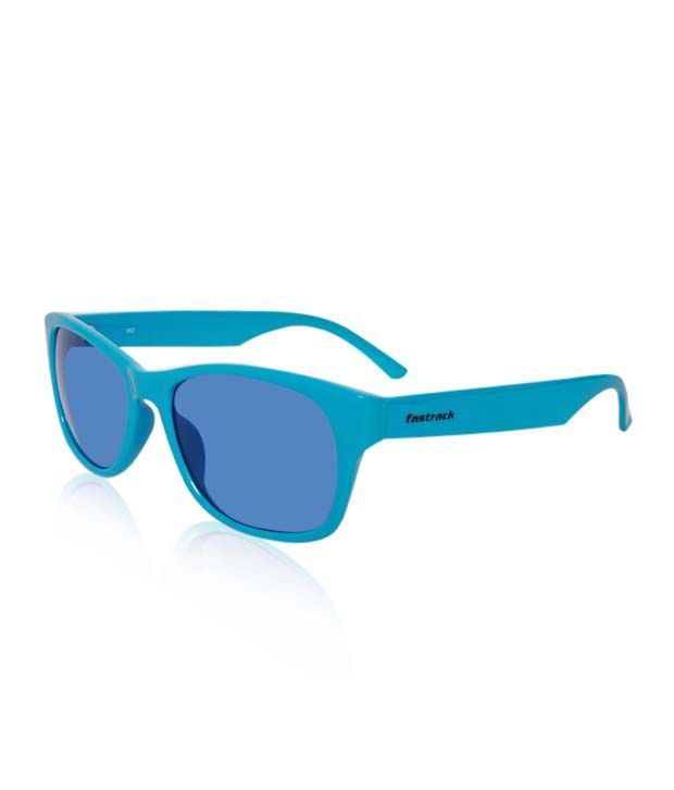 fastrack aqua blue wayfarer sunglasses