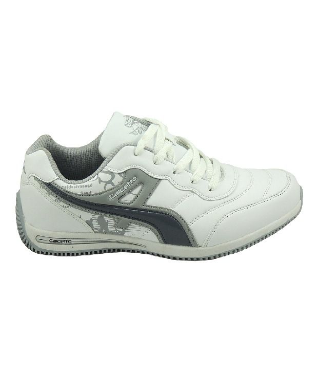 calcetto white shoes