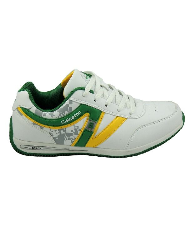 calcetto white shoes