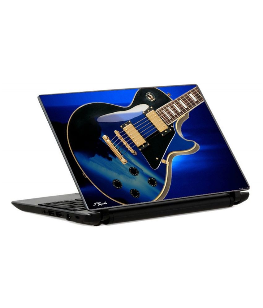 Tgraphics Blue Guitar Big Size Printed Laptop Skin Buy Tgraphics Blue