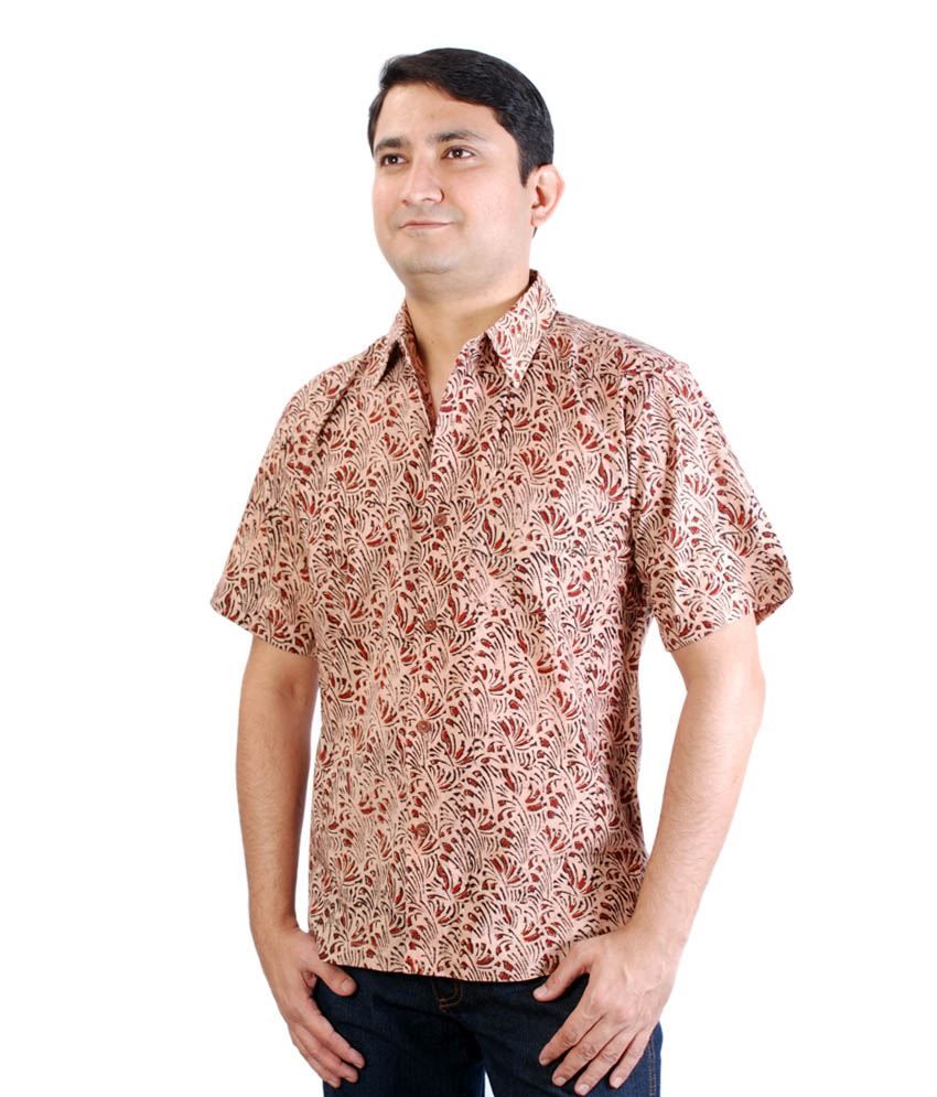     			Hand Block Printed Cotton Kalamkari  Shirt