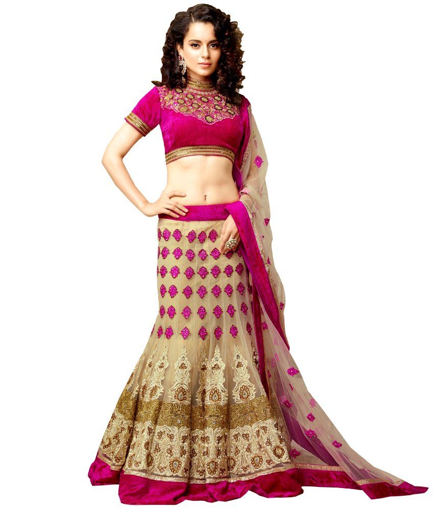 Pink 2024 lehenga snapdeal