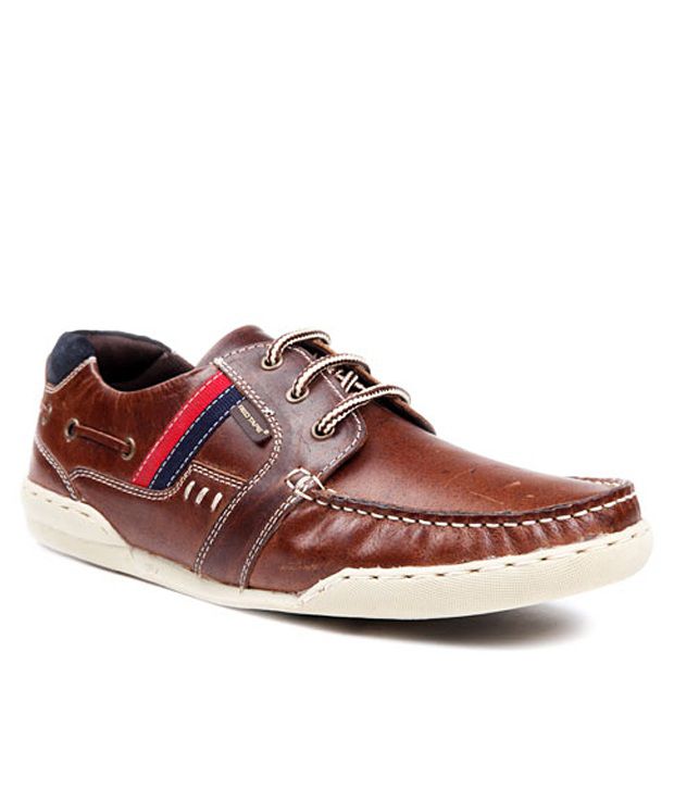 Buy Red Tape Brown Boat Style Shoes Art 