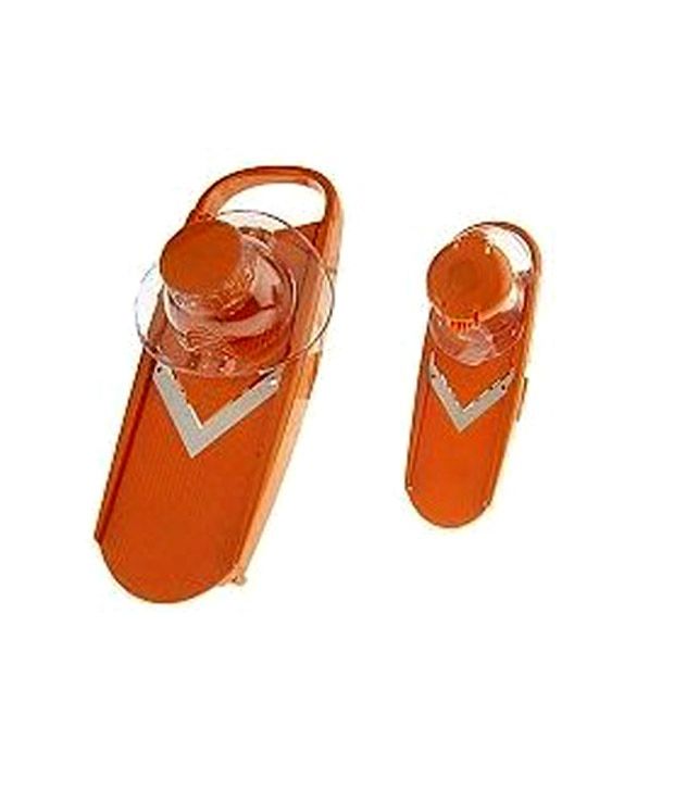 Gourmet Slicers Gourmet Mandolin Slicer Set of 2 Orange Stainless
