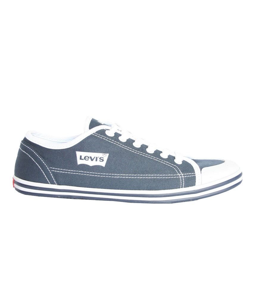 Levi's Gray Canvas Shoes - Buy Levi's Gray Canvas Shoes Online at Best ...