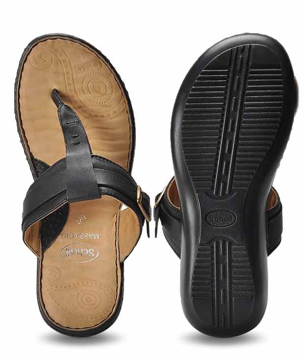 dr scholls flats black