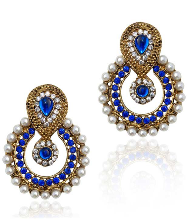 Dancing Girl Festive Indian Pearl Earrings: Buy Dancing Girl Festive ...