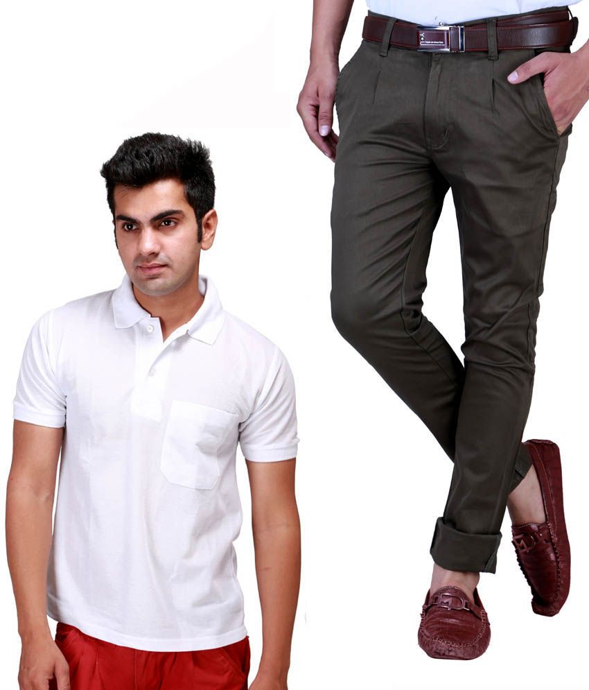 shirt for green chinos