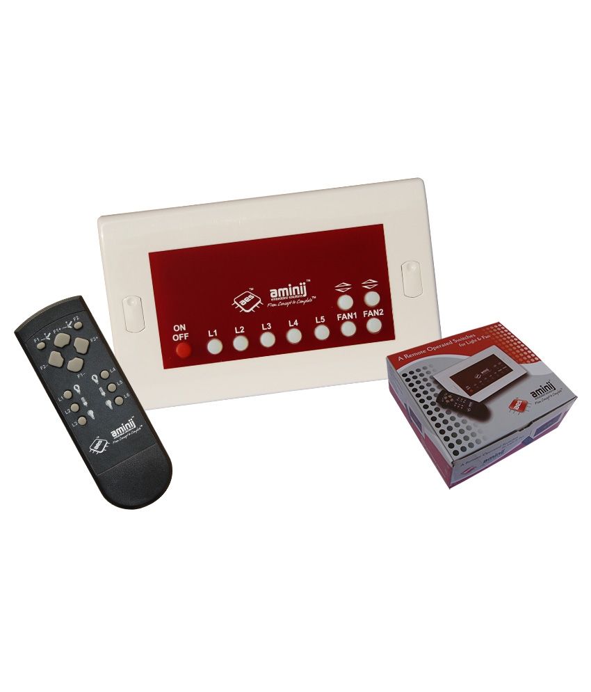 Buy Aminij Wireless Remote Control Switch For 5 Lights and ...