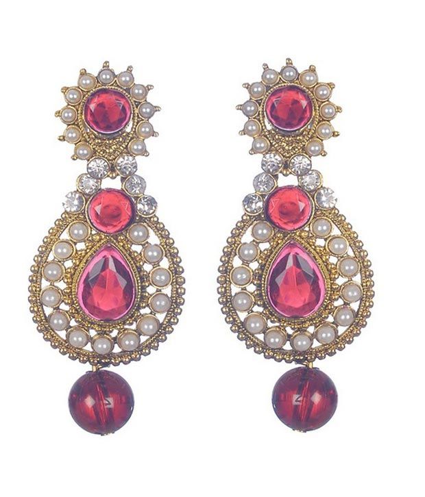 Sp Jewellery Earrings Red Buy Sp Jewellery Earrings Red Online at