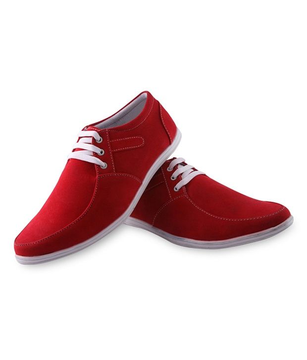 Exotica Red Canvas Shoes Buy Exotica Red Canvas Shoes Online at Best
