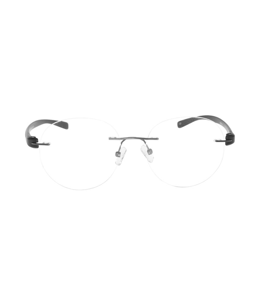 oval shape rimless glasses