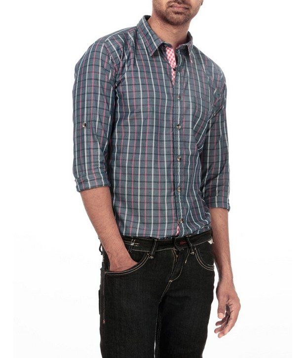 navy blue checkered pants