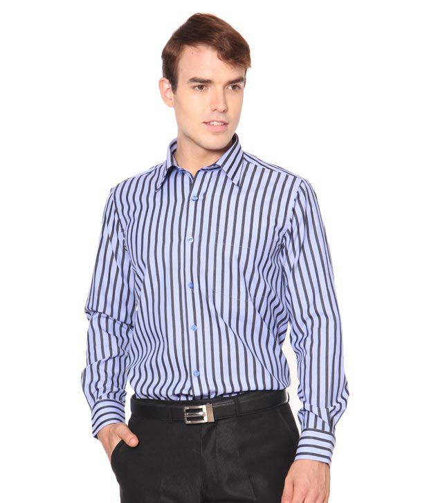 Oxemberg Blue Striped Shirts - Buy Oxemberg Blue Striped Shirts Online ...