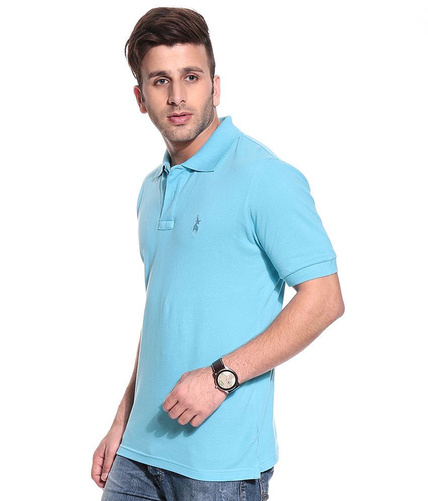 Posh 7 Blue Half Polo T-Shirt - Buy Posh 7 Blue Half Polo T-Shirt ...