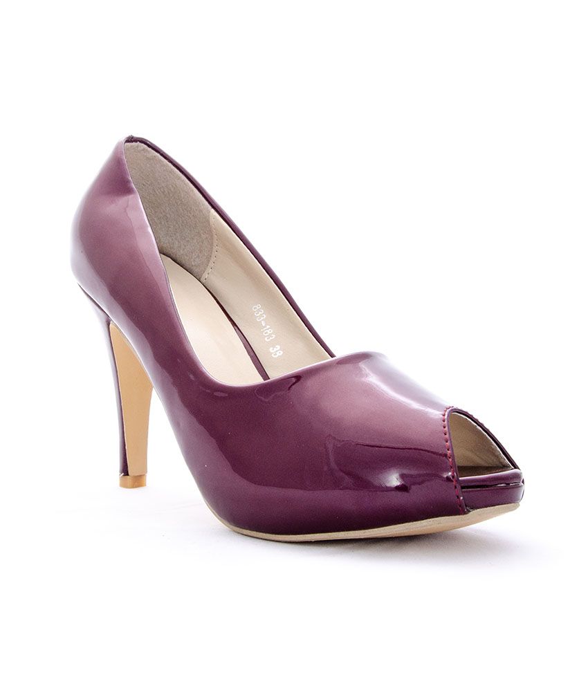 purple stiletto sandals