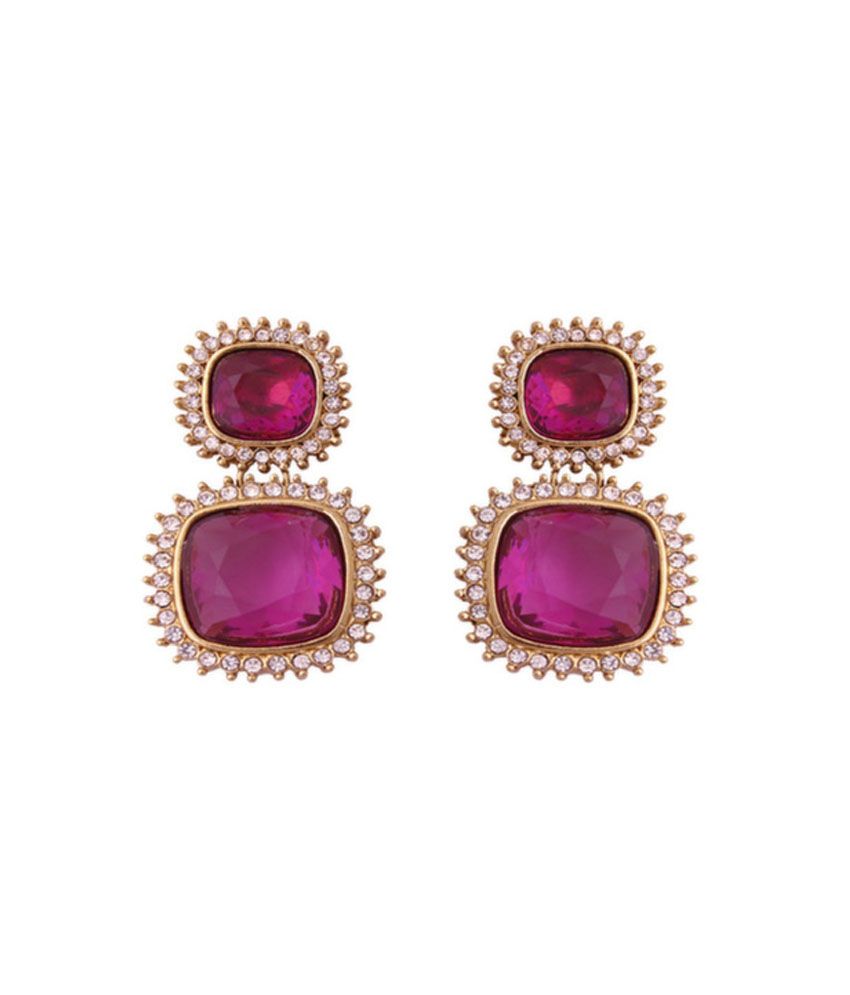 Karigari Online Fashions Pink Stud Earring Karigari Online Fashions Pink Stud Earring