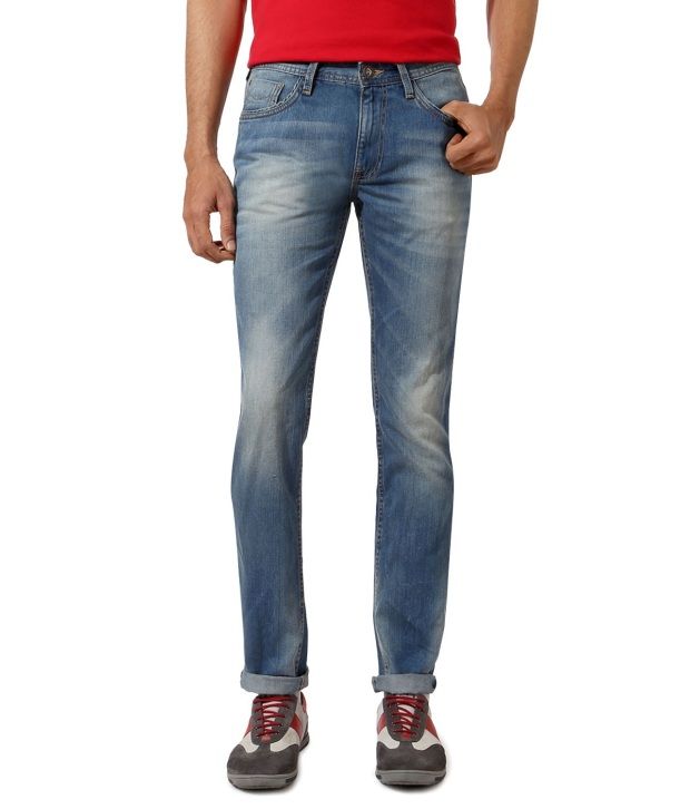 Van Heusen Blue Comfort Fit Jeans - Buy Van Heusen Blue Comfort Fit ...