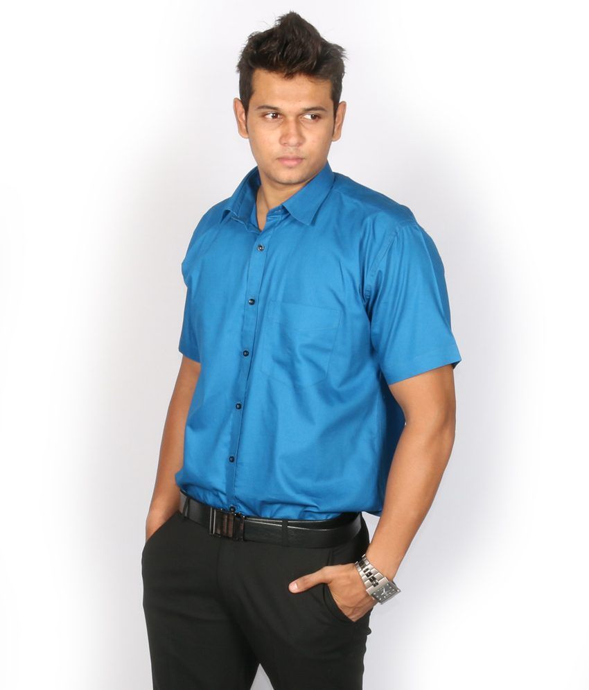 aqua color men's shirt