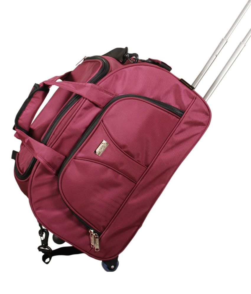 Cosmo Travel Bag With Wheel- Pink - Buy Cosmo Travel Bag With Wheel ...