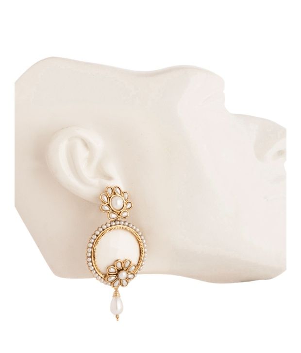 Voylla Dangler Earrings Decorated With Pearls Buy Voylla Dangler