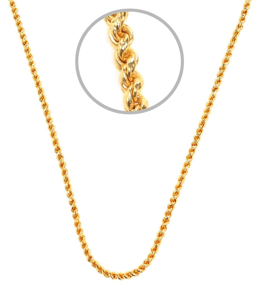Gold Plated Twisted Chain by GoldNera Buy Gold Plated Twisted Chain by