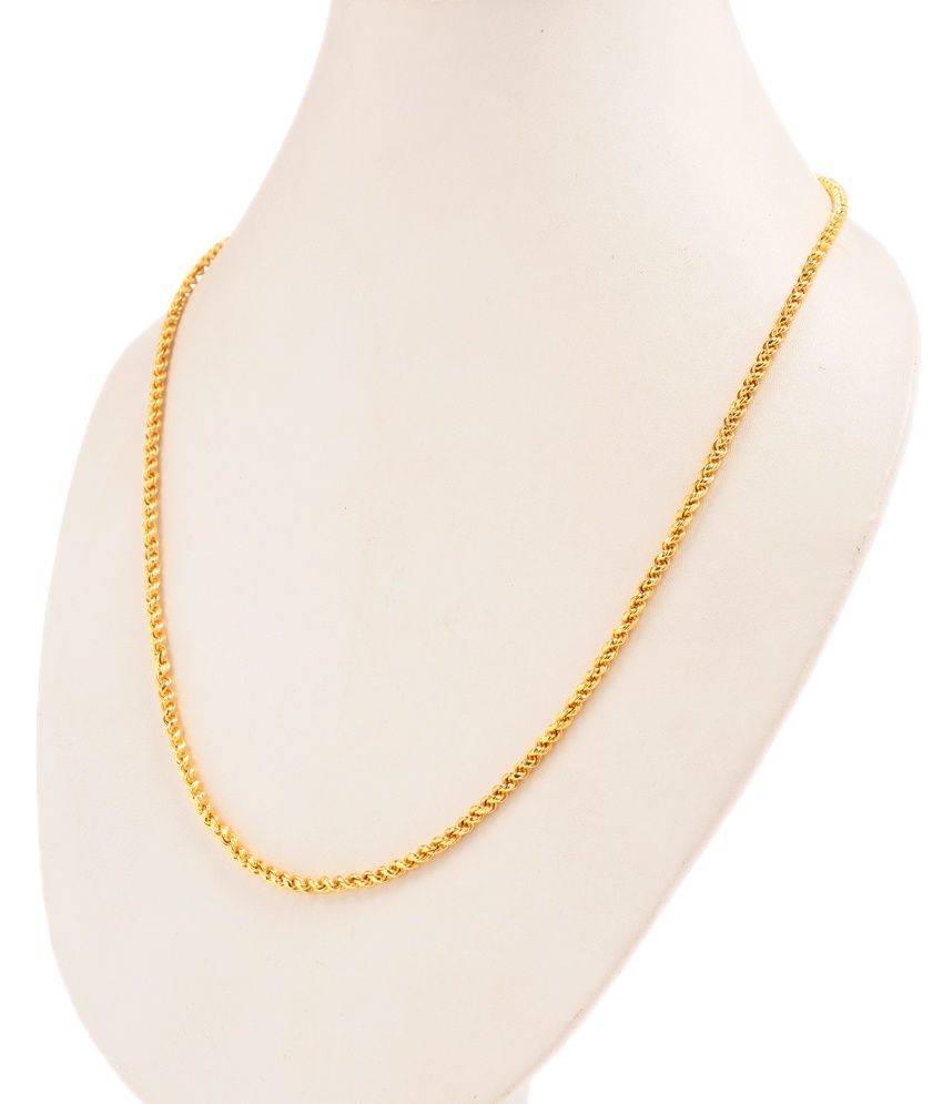 Gold Plated Twisted Chain by GoldNera Buy Gold Plated Twisted Chain by