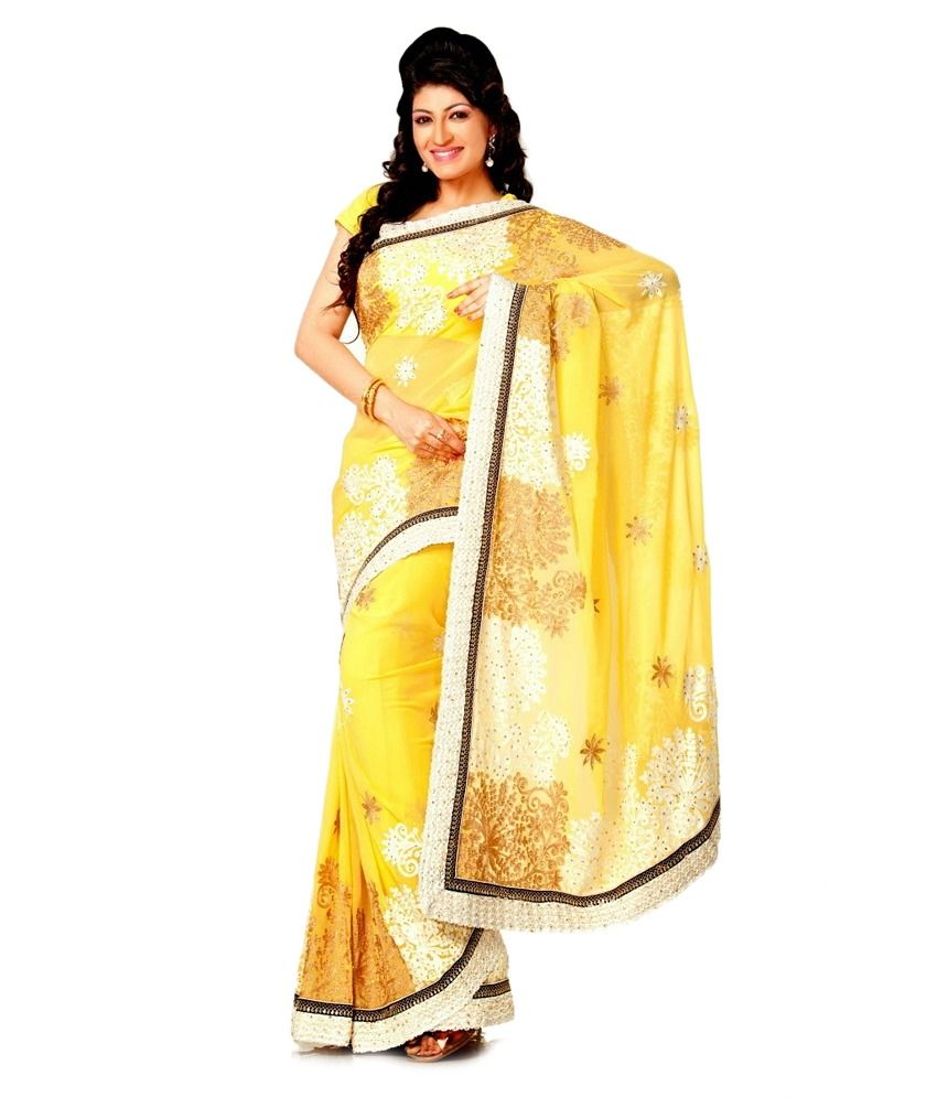 party wear sarees snapdeal