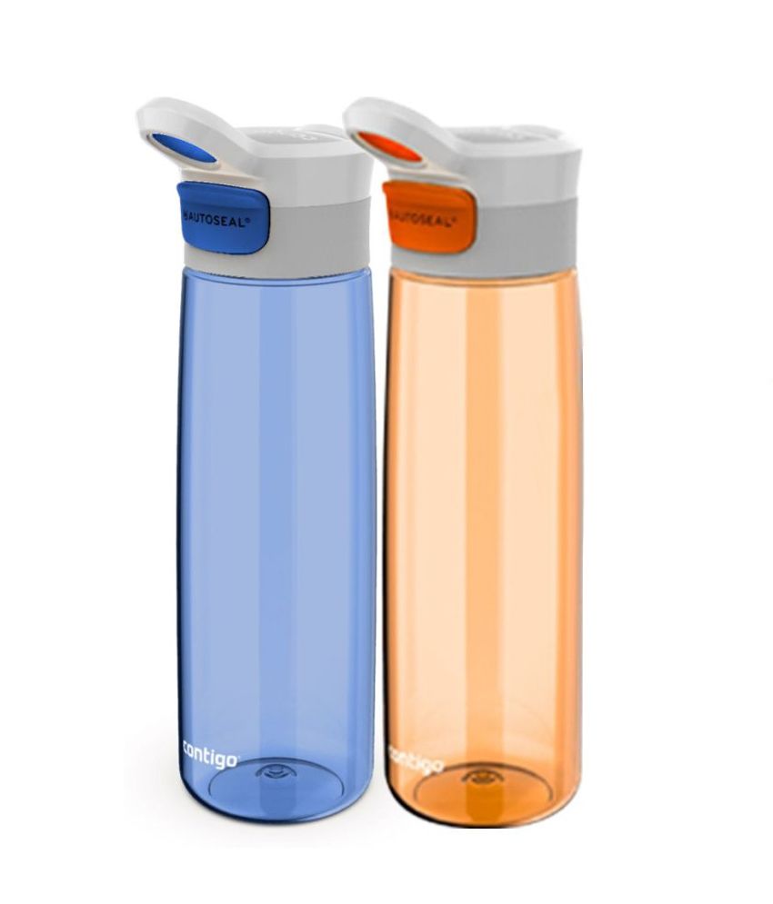 Wonderchef Orange And Blue Bpa Free Plastic Contigo Grace Water Bottle ...