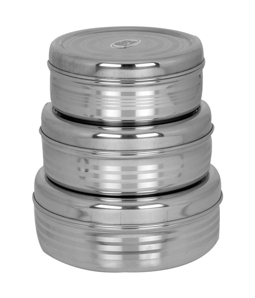 Big Home Steel Puri Dabba Set Buy Online at Best Price in India