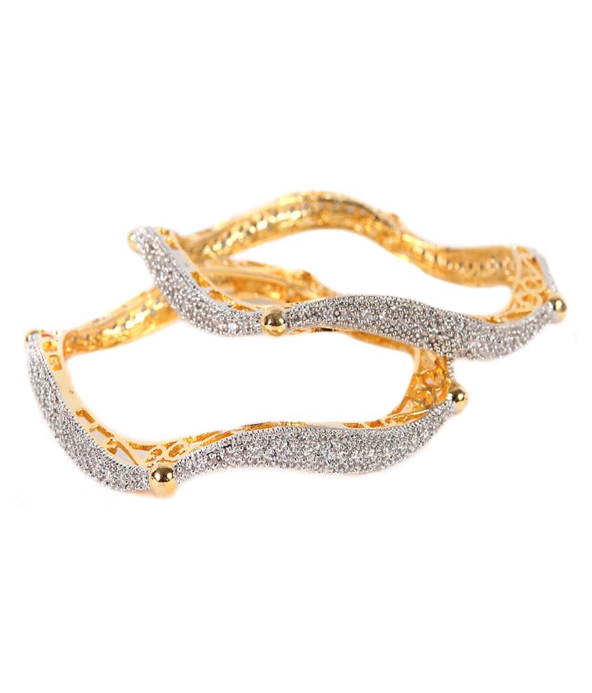 Mini Muskan Style Diva Golden Bangles: Buy Mini Muskan Style Diva ...