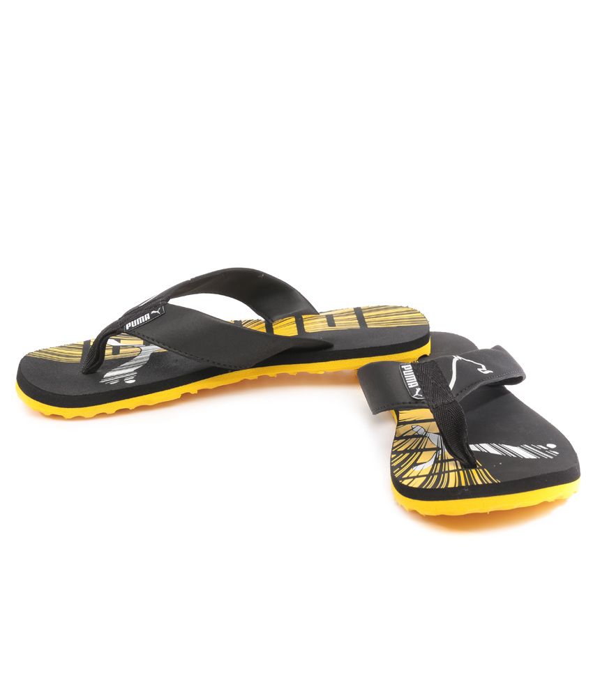 puma florida dp yellow slippers