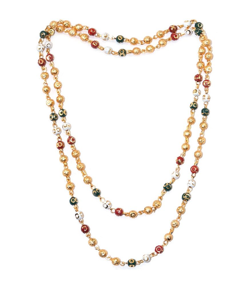 R S Jewels Multi Color Gold Plated Necklace Jewelry - Buy R S Jewels ...