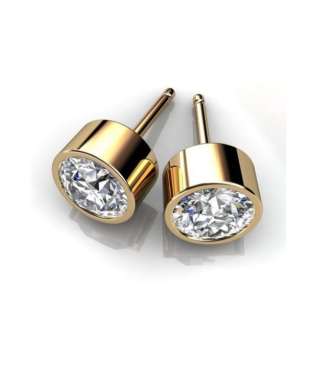 Shashvat Jewels Round Single Stone Earrings Shashvat Jewels Round Single Stone Earrings