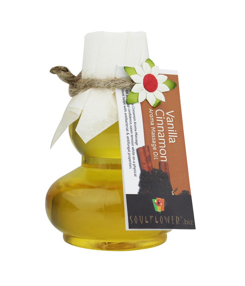 Soulflower Vanilla Cinnamon Aroma Massage Oil