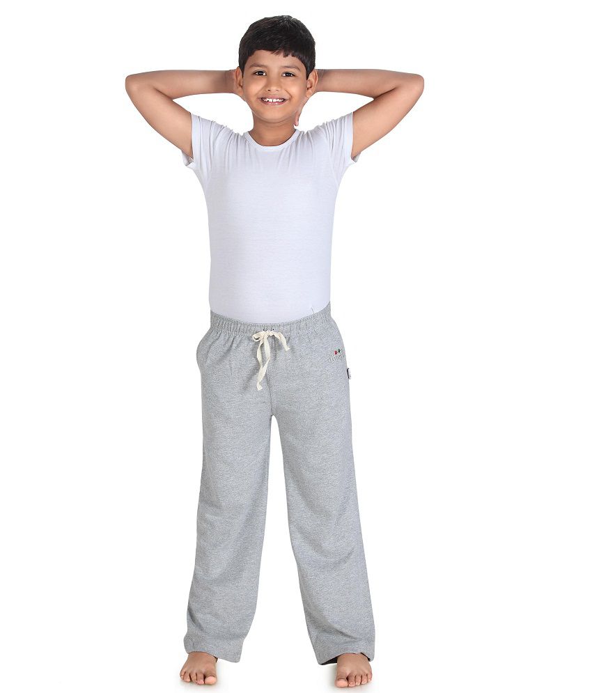     			DONGLI Grey Trackpants For Boys