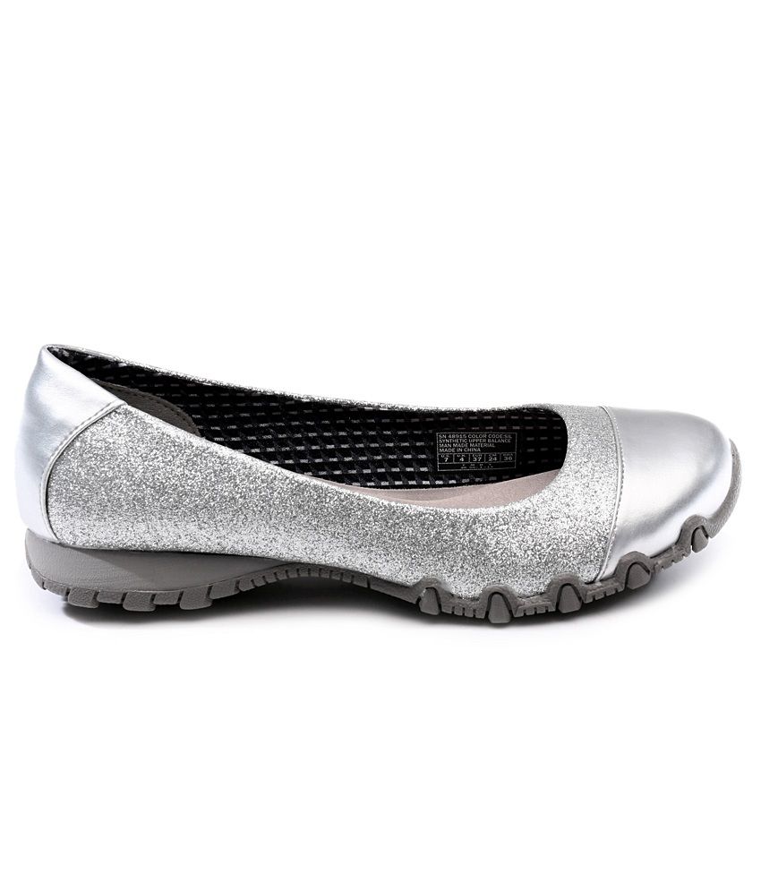 skechers silver shoes