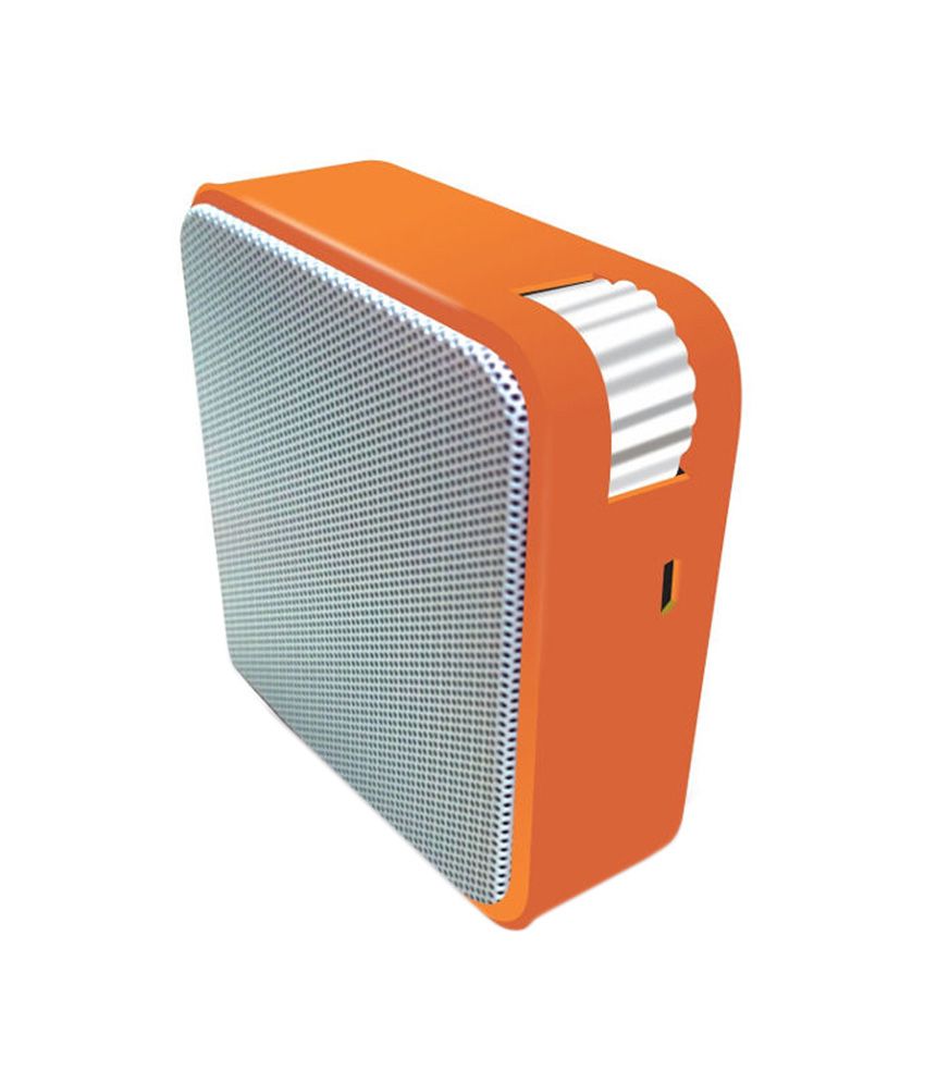 Buy Portronics Cubix Portable Wired Speaker Orange Online at Best