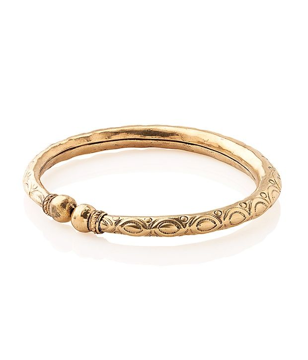 Voylla Gold Plated Hasli Anklet With Intricate Patterns Buy Voylla